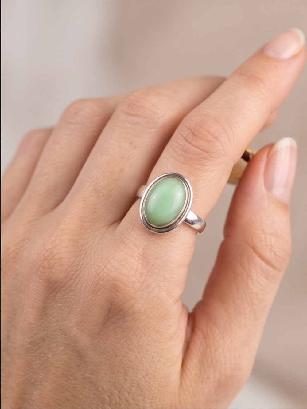 Paloma Turquoise/Variscite Ring Set In Adjustable 925 Sterling Silver - Picture 10 of 12